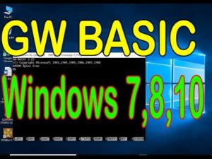 download and run gw basic for windows 7, 8, 10