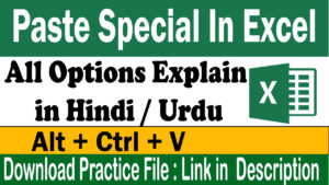 paste special in excel